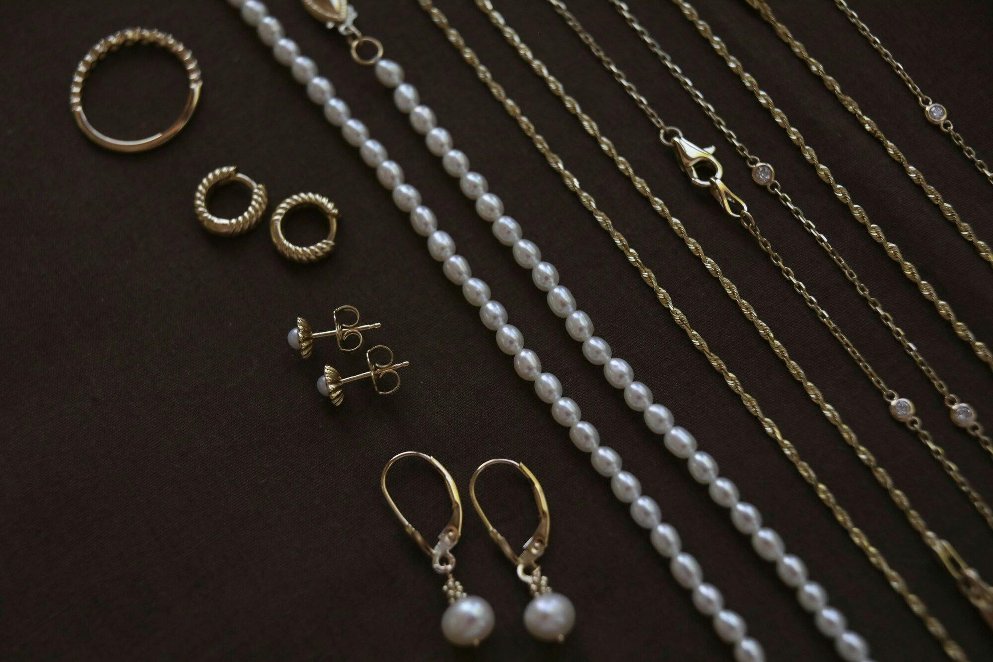 group shot of jewelry