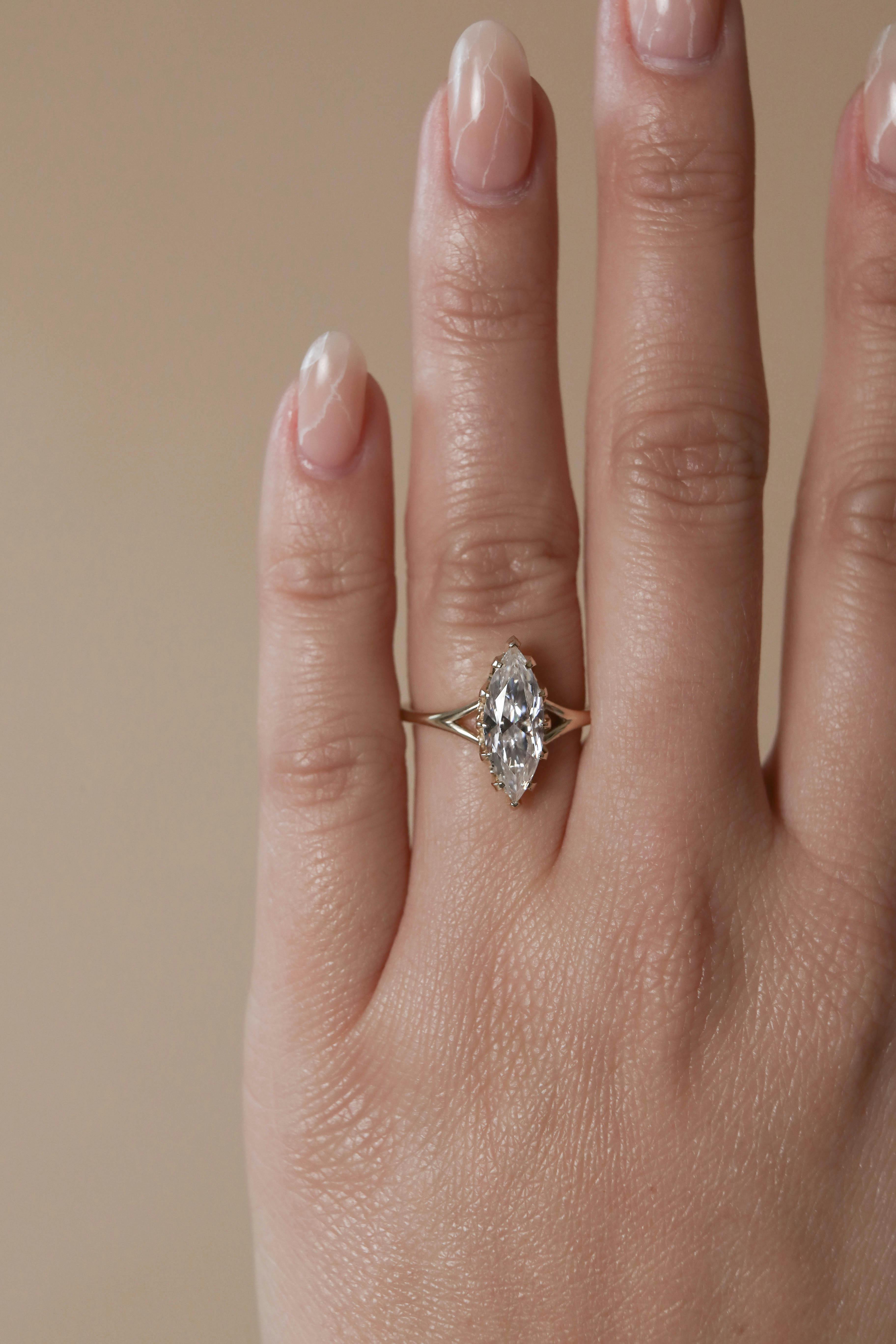 A custom designed engagement ring.